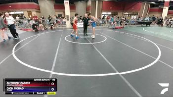 145 lbs Cons. Round 3 - Anthony Zapata, Spartan Mat Club vs Dion Moradi, Texas