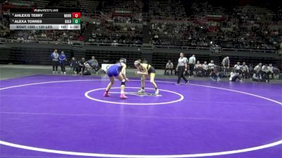 130 lbs Final - Ahlexis Terry, Morro Bay vs Alexa Torres, Golden West