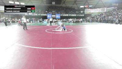 Boys 4A 150 lbs Champ. Round 2 - Arthur Gazarov, Juanita vs Samuel Kincaid, Gonzaga Prep