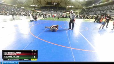 85 lbs Semifinal - Killione Jacobs, Olympia Wrestling Club vs Camden Gillaspie, Maddogs Wrestling