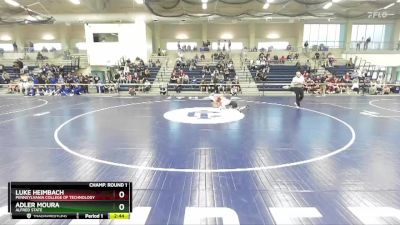 125 lbs Champ. Round 1 - Luke Heimbach, Pennsylvania College Of Technology vs Adler Moura, Alfred State