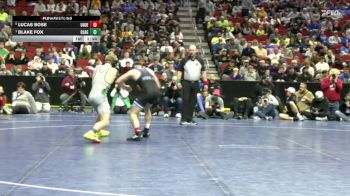 1A-144 lbs Semifinal - Blake Fox, Osage vs Lucas Bose, Underwood