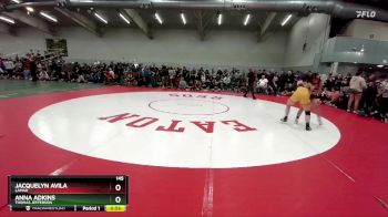 145 lbs Cons. Round 4 - Anna Adkins, Thomas Jefferson vs Jacquelyn Avila, Lamar