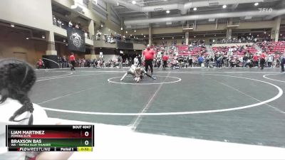 52 lbs Semifinal - Liam Martinez, Pomona Elite vs Braxson Bas, WR - Topeka Blue Thunder