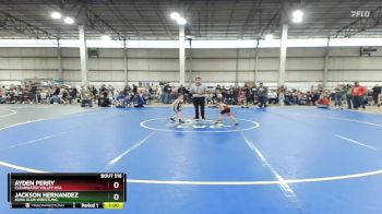 45 lbs Quarterfinal - Jackson Hernandez, Kuna Klub Wrestling vs Ayden Perry, Clearwater Valley USA