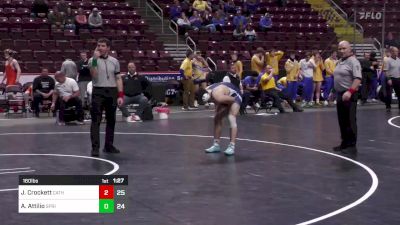 160 lbs Round Of 16 - Jaden Crockett, Cathedral Preparatory Sch vs Anthony Attilio, Spring Ford