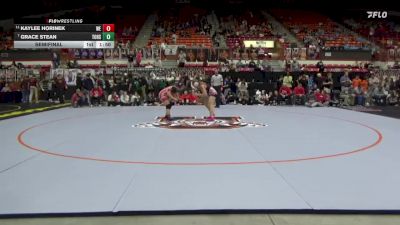 170 lbs Semifinal - Kaylee Horinek, Wellington HS vs Grace Stean, Tonganoxie Hs