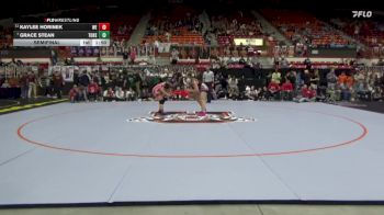 170 lbs Semifinal - Kaylee Horinek, Wellington HS vs Grace Stean, Tonganoxie Hs