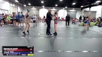 90 lbs Round 7 (8 Team) - Brooklyn Henry, MGW Slaying Sirens vs Callie Trail, U2 Women Of The Uprising