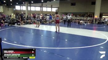 132 lbs Round 3 (6 Team) - Ephram Ormiston, Team Rich Habits Black vs Ben Green, Patriot WC Red