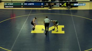125 m, Drew Mattin, MU vs Rayvon Foley, MSU