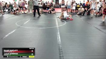 100 lbs Round 2 (6 Team) - Lucas Dorrman, Buxton vs Blake Bartlett, Quaker Nation