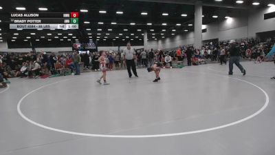 88 lbs Cons. Sub-rd Of 16 - Lucas Allison, Iron Hawk Wrestling Academy vs Brady Potter, Askren Wrestling Academy