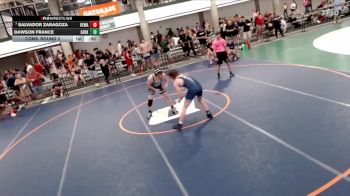 146-149 lbs Cons. Round 2 - Salvador Zaragoza, Lincoln Way Central vs Dawson France, Kettering