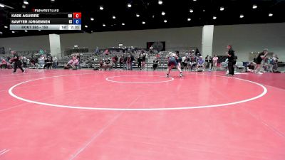 150 lbs Cons. Round 2 - Kade Aguirre, NM vs Sawyer Jorgensen, KS