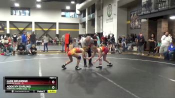 100 lbs Semis (4 Team) - Jade Brundige, Missouri Black vs Addisyn Darling, Nebraska Vipers Gold