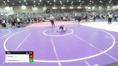 73 lbs Quarterfinal - Jordy Smart, Ravage WC vs Daniel Khachatryan, Dethrone WC