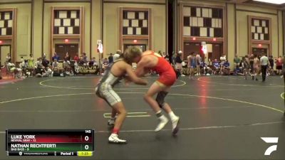 145 lbs Round 5 (6 Team) - Luke York, Revival Gray vs Nathan Rechtferti, Bad Bass