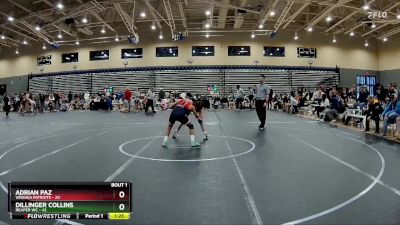 130 lbs Round 1 (8 Team) - Adrian Paz, Virginia Patriots vs Dillinger Collins, Reaper WC