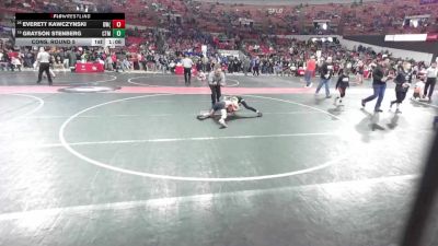 80 lbs Cons. Round 5 - Grayson Stenberg, Team Nazar Training Center vs Everett Kawczynski, Demons WC (Burlington)