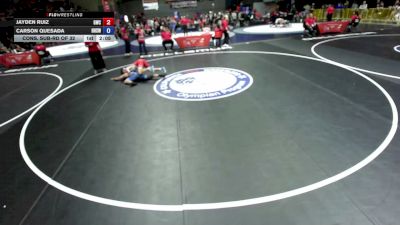 138 lbs Cons. Sub-rd Of 32 - Jayden Ruiz, Granite Wrestling Club vs Carson Quesada, Hollister High School Wrestling