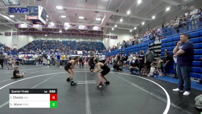 100 lbs Quarterfinal - Ivan Choate, Ada Youth Wrestling vs Leah Wynn, El Reno Wrestling Club