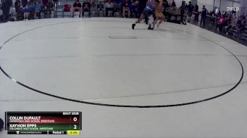 160 lbs Cons. Round 2 - Xayvion Epps, Columbus High School Wrestling vs Collin Dufault, Conestoga High School Wrestling