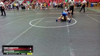 80 lbs Quarterfinal - Isaiah Evans, Donahue Wrestling Academy vs Tripp Farrington, Ohio Crazy Goats