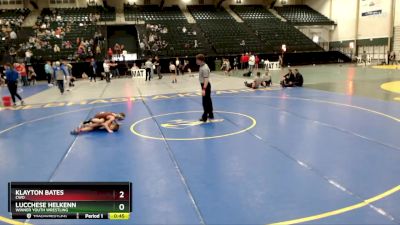 75 lbs 7th Place Match - Klayton Bates, CWO vs Lucchese Helkenn, Winner Youth Wrestling