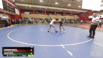 177 lbs Cons. Round 2 - Jackson Roach, Montgomery High School vs Cesar Diaz, Windsor High School