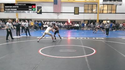 165Tan lbs Rr Rnd 5 - Sawyer Ayotte, Clarion vs Tyler Fromm, Franklin & Marshall