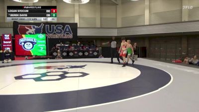 117 lbs Champ. Rd Of 16 - Berek Davis, Contenders Wrestling Academy vs Logan Stocum, Riverside Wrestling Club