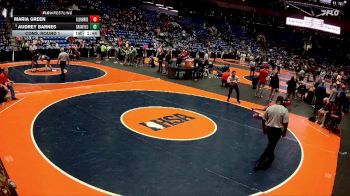 135 lbs Cons. Round 1 - Audrey Barnes, Granite City vs Maria Green, Lombard (Glenbard East)