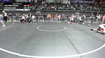 144 lbs 5th Place - Alexander Urbano, Audubon vs Jonathan Lundy, West Deptford