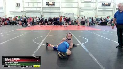 76 lbs Round 7 (10 Team) - Jaxon Flood, Carolina Hammer Squad vs Dylan Skoncey, Wrestling Mill