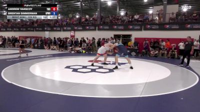 125 kg Champ. Round 3 - Andrew Vanscoy, Yellowjacket Wrestling Club vs Brentan Simmerman, Golden Pride Wrestling Club