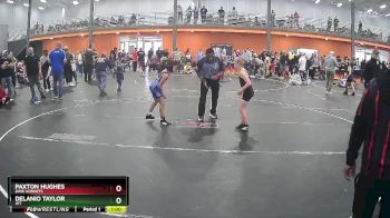 75 lbs Semifinal - Paxton Hughes, Dixie Hornets vs Delanio Taylor, JET