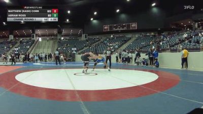 174 lbs Champ. Round 1 - Matthew (Kash) Cobb, Missouri Valley vs Abram Ross, Midway University
