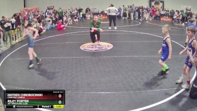 56 lbs Round 2 - Hayden Chrobocinski, Cane Bay Cobras vs Riley Porter, Jet Wrestling Club