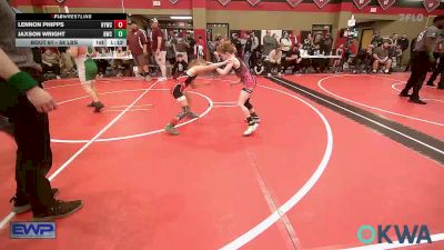 58 lbs Rr Rnd 5 - Lennon Phipps, Hilldale Youth Wrestling Club vs Jaxson Wright, Bartlesville Wrestling Club