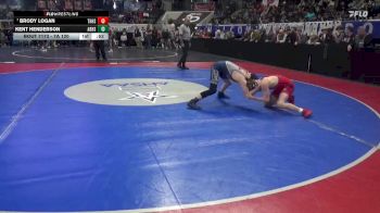 7A 120 lbs Cons. Round 3 - Brody Logan, Thompson HS vs Kent Henderson, Alma Bryant