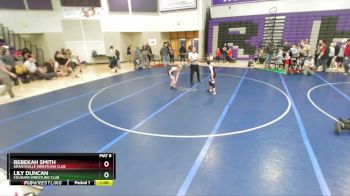 76-83 lbs Round 3 - Rebekah Smith, Grantsville Wrestling Club vs Lily Duncan, Cougars Wrestling Club