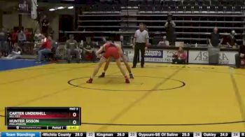 126 lbs Cons. Semi - Carter Underhill, Hill City vs Hunter Sisson, Phillipsburg