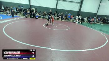 74 lbs 1st Place Match - Ayden Hernandez, Ascend Wrestling Academy vs Andrew O`Donnell, Mat Demon Wrestling Club