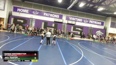 75 lbs Cons. Round 3 - Jack Traister, Wasatch Wrestling Club vs Damian Winterbottom, Roy Wrestling Club