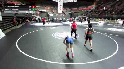 155 lbs Quarters - Julianna Ouye, Kaitoa Wrestling Club vs Arielle Zeidler, Petaluma Wrestling Club