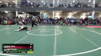 120 lbs Round 5 (6 Team) - Gunner Taylor, Delta vs Cooper Cisco, Perkins