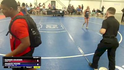 110 lbs Round 1 (8 Team) - Gunner Knudsen, Utah vs Maddox Moore, Oklahoma Red