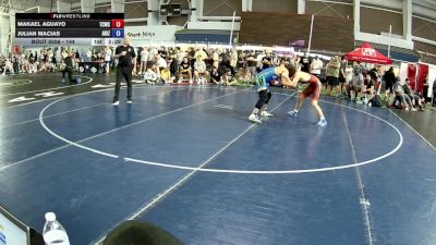 144 lbs Champ. Round 1 - Makael Aguayo, Team Champs Wrestling Club vs Julian Macias, Arizona