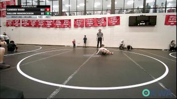49 lbs Consi Of 8 #1 - Camden Ward, Weatherford Youth Wrestling vs Kallum Hendrickson, OKC Saints Wrestling